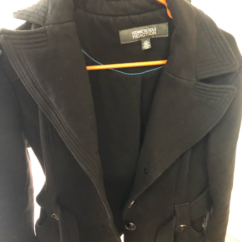 Black peacoat